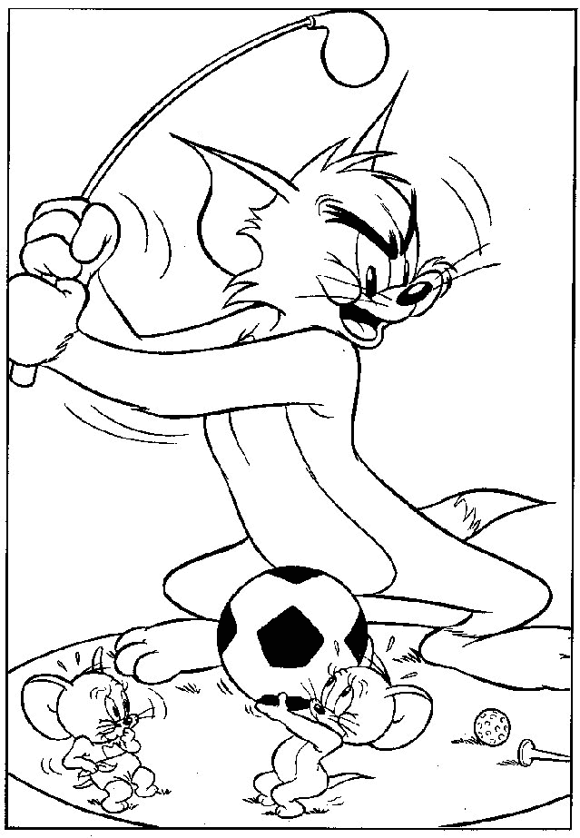 Malvorlage: Tom und Jerry (Karikaturen) #24217 - Kostenlose Malvorlagen zum Ausdrucken