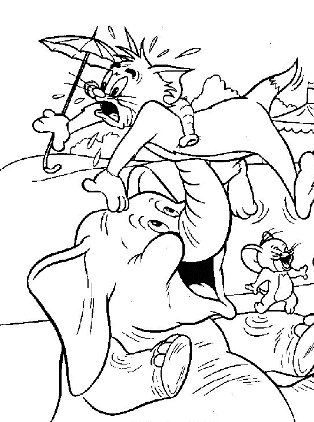 Malvorlage: Tom und Jerry (Karikaturen) #24225 - Kostenlose Malvorlagen zum Ausdrucken