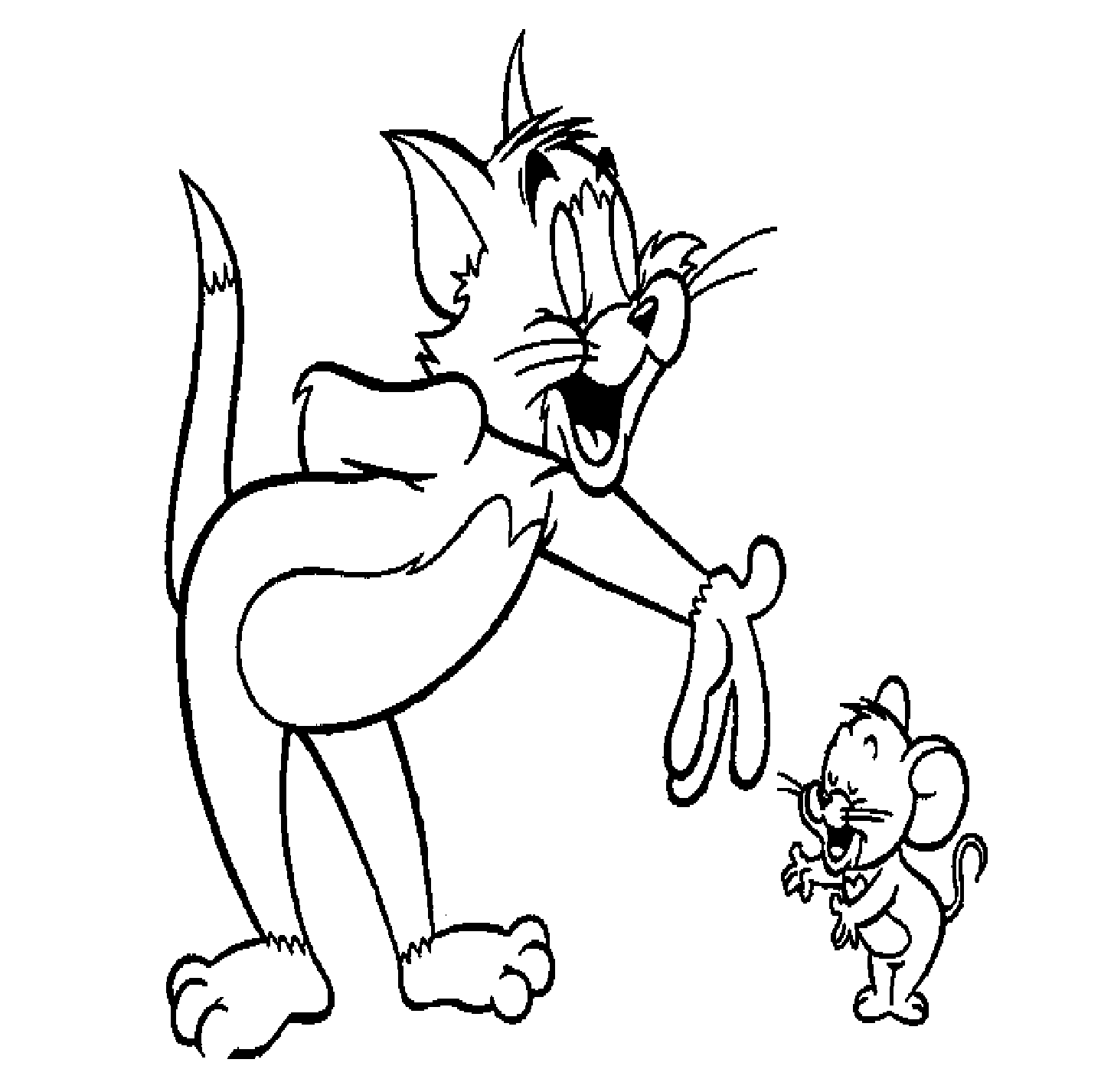 Malvorlage: Tom und Jerry (Karikaturen) #24230 - Kostenlose Malvorlagen zum Ausdrucken