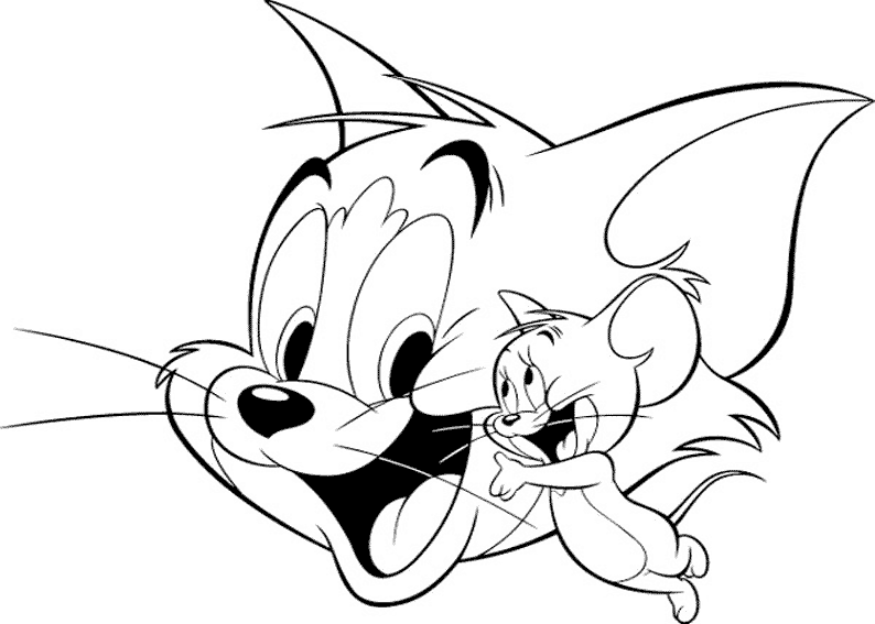 Malvorlage: Tom und Jerry (Karikaturen) #24233 - Kostenlose Malvorlagen zum Ausdrucken