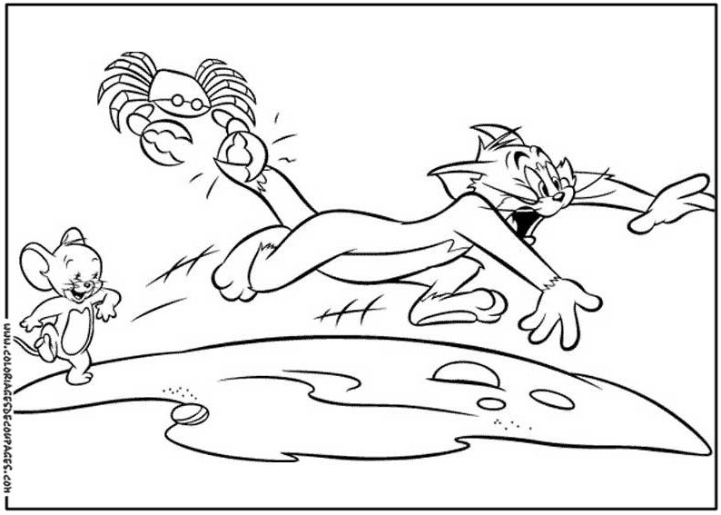 Malvorlage: Tom und Jerry (Karikaturen) #24238 - Kostenlose Malvorlagen zum Ausdrucken