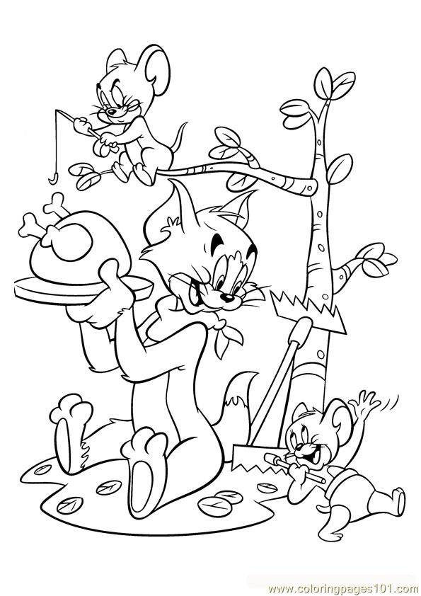 Malvorlage: Tom und Jerry (Karikaturen) #24242 - Kostenlose Malvorlagen zum Ausdrucken