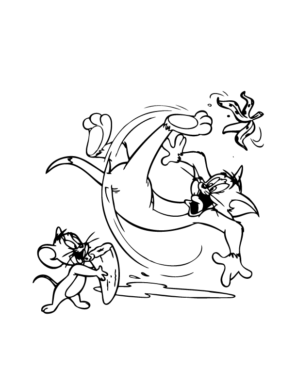 Malvorlage: Tom und Jerry (Karikaturen) #24255 - Kostenlose Malvorlagen zum Ausdrucken