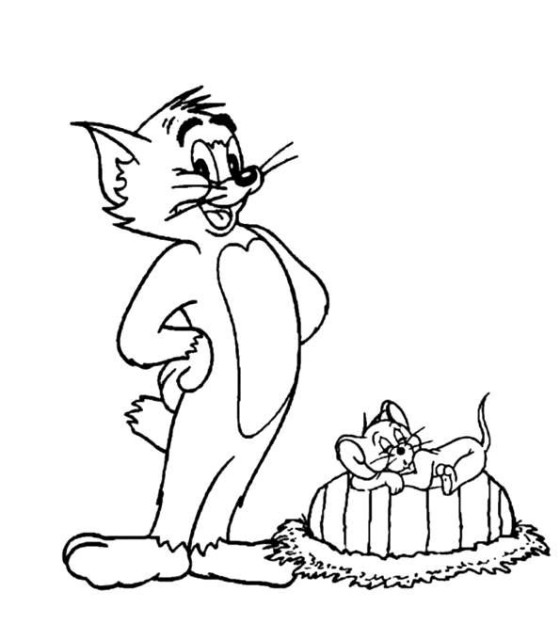 Malvorlage: Tom und Jerry (Karikaturen) #24268 - Kostenlose Malvorlagen zum Ausdrucken