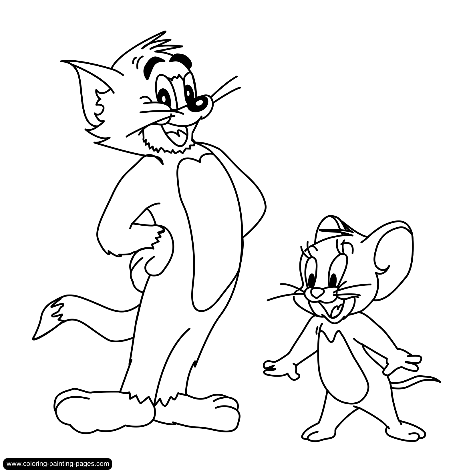Malvorlage: Tom und Jerry (Karikaturen) #24273 - Kostenlose Malvorlagen zum Ausdrucken