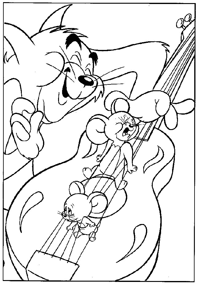 Malvorlage: Tom und Jerry (Karikaturen) #24274 - Kostenlose Malvorlagen zum Ausdrucken