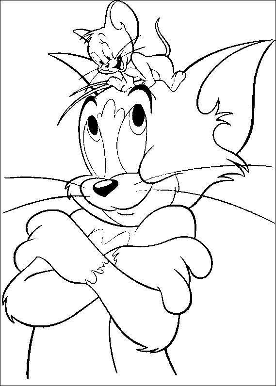 Malvorlage: Tom und Jerry (Karikaturen) #24275 - Kostenlose Malvorlagen zum Ausdrucken