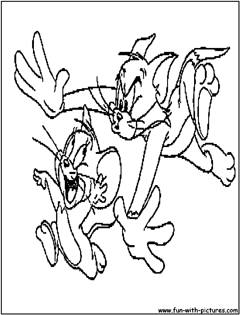 Malvorlage: Tom und Jerry (Karikaturen) #24281 - Kostenlose Malvorlagen zum Ausdrucken