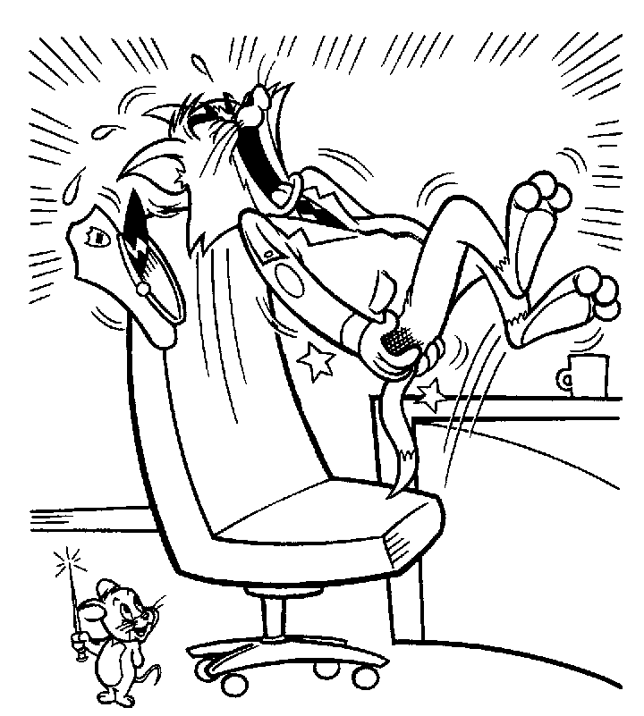 Malvorlage: Tom und Jerry (Karikaturen) #24284 - Kostenlose Malvorlagen zum Ausdrucken