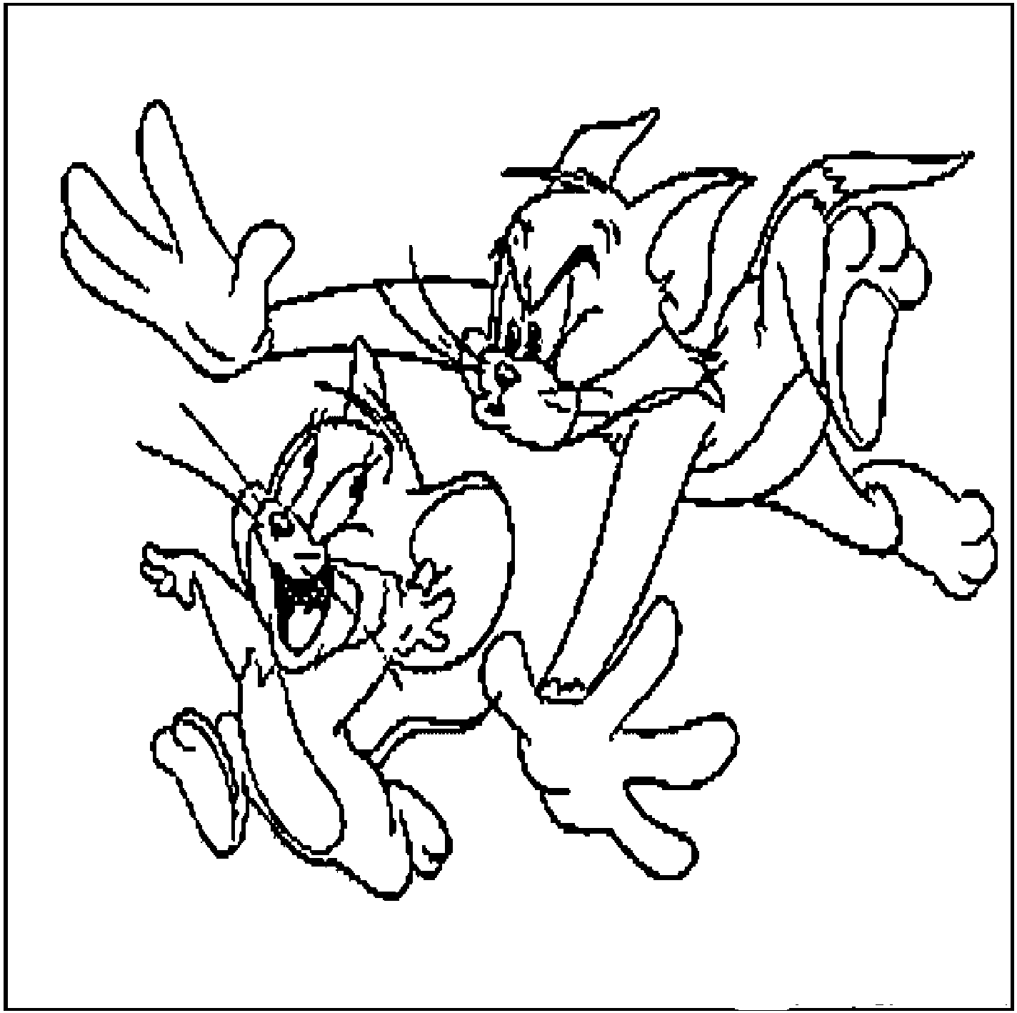 Malvorlage: Tom und Jerry (Karikaturen) #24297 - Kostenlose Malvorlagen zum Ausdrucken