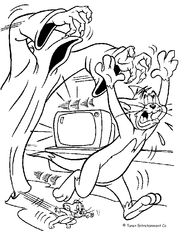 Malvorlage: Tom und Jerry (Karikaturen) #24309 - Kostenlose Malvorlagen zum Ausdrucken