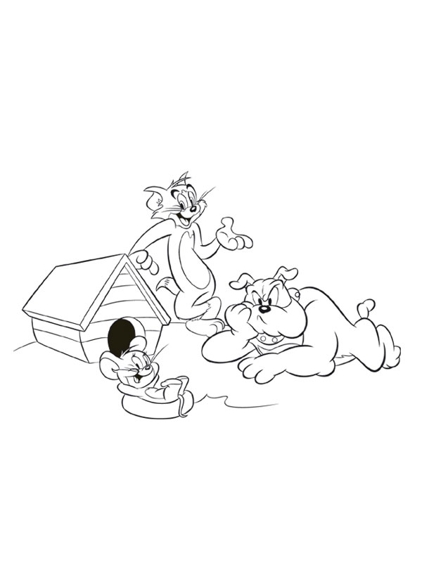 Malvorlage: Tom und Jerry (Karikaturen) #24315 - Kostenlose Malvorlagen zum Ausdrucken