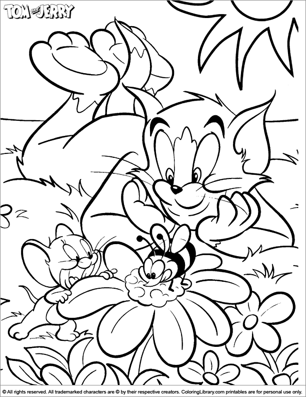 Malvorlage: Tom und Jerry (Karikaturen) #24317 - Kostenlose Malvorlagen zum Ausdrucken