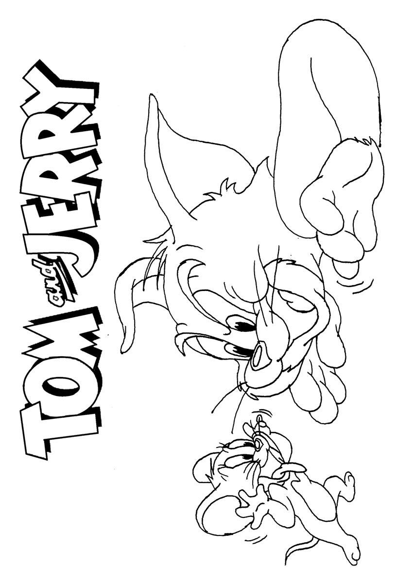 Malvorlage: Tom und Jerry (Karikaturen) #24319 - Kostenlose Malvorlagen zum Ausdrucken