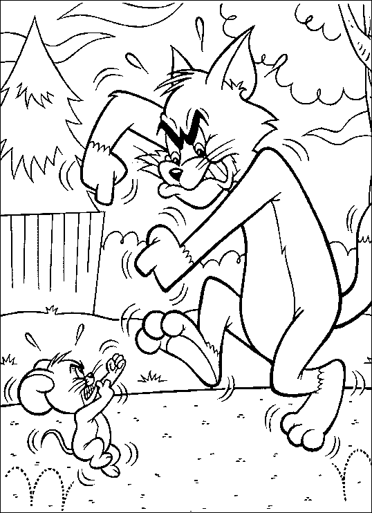 Malvorlage: Tom und Jerry (Karikaturen) #24320 - Kostenlose Malvorlagen zum Ausdrucken