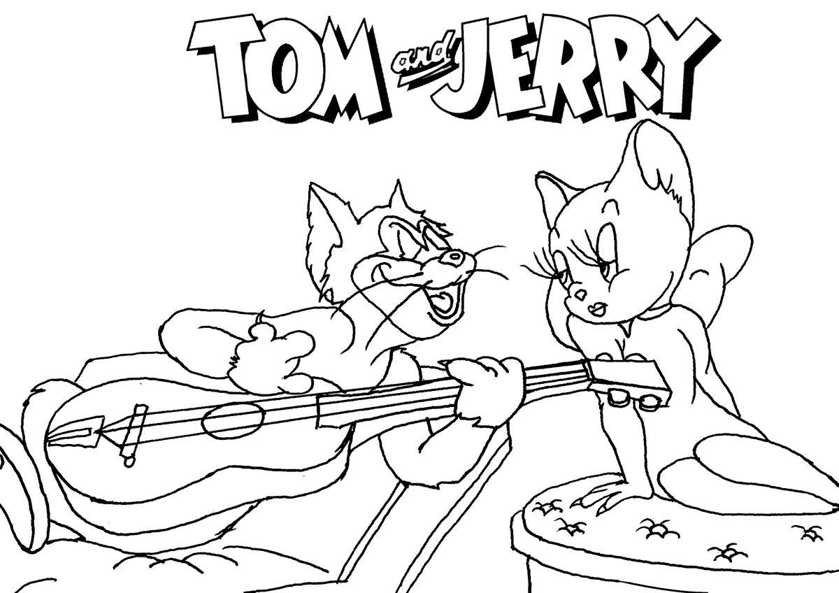 Malvorlage: Tom und Jerry (Karikaturen) #24327 - Kostenlose Malvorlagen zum Ausdrucken