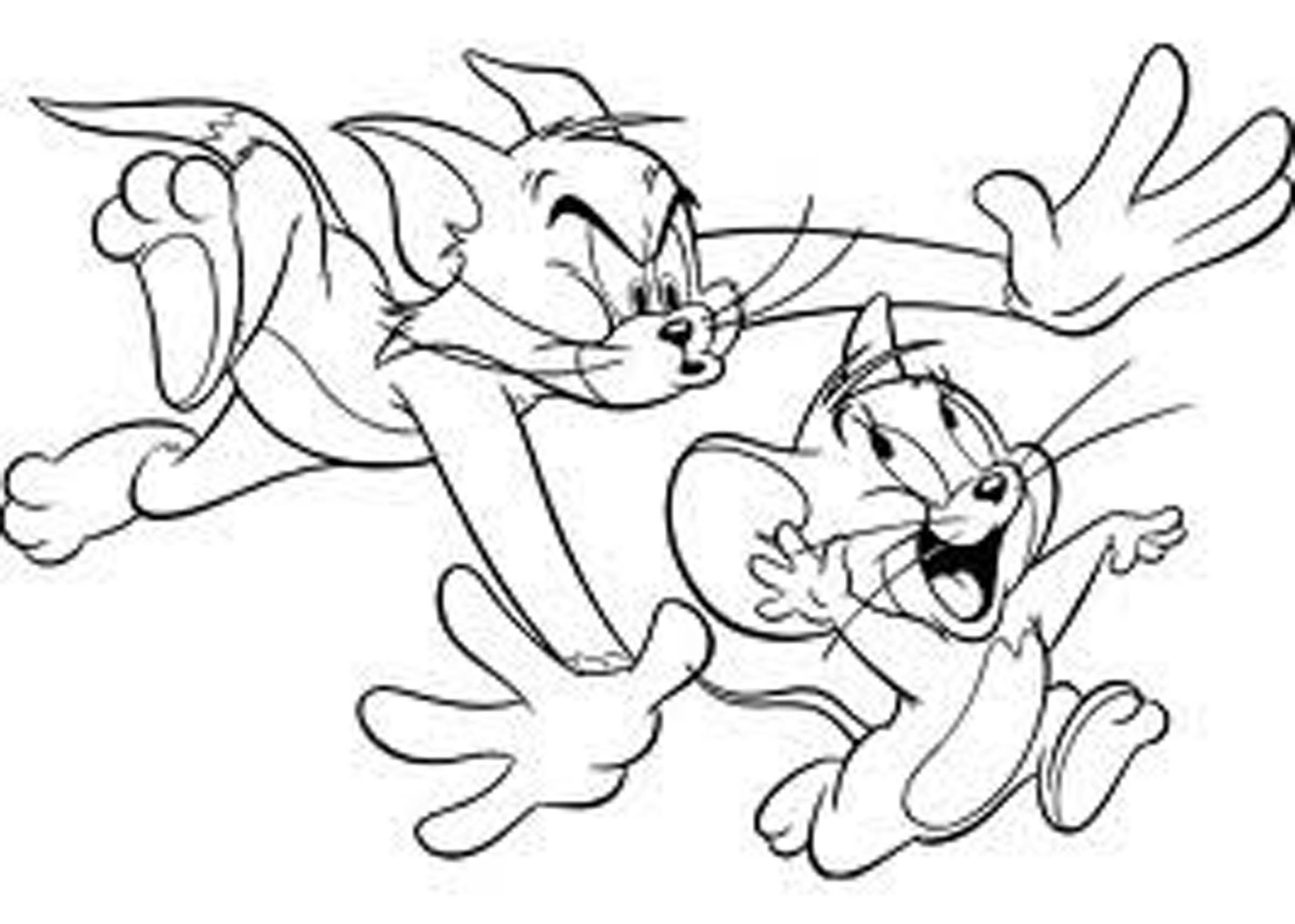 Malvorlage: Tom und Jerry (Karikaturen) #24334 - Kostenlose Malvorlagen zum Ausdrucken