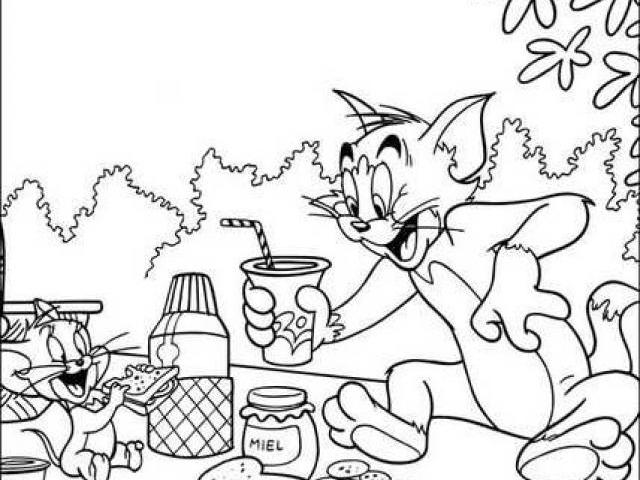 Malvorlage: Tom und Jerry (Karikaturen) #24337 - Kostenlose Malvorlagen zum Ausdrucken