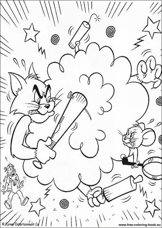 Malvorlage: Tom und Jerry (Karikaturen) #24342 - Kostenlose Malvorlagen zum Ausdrucken