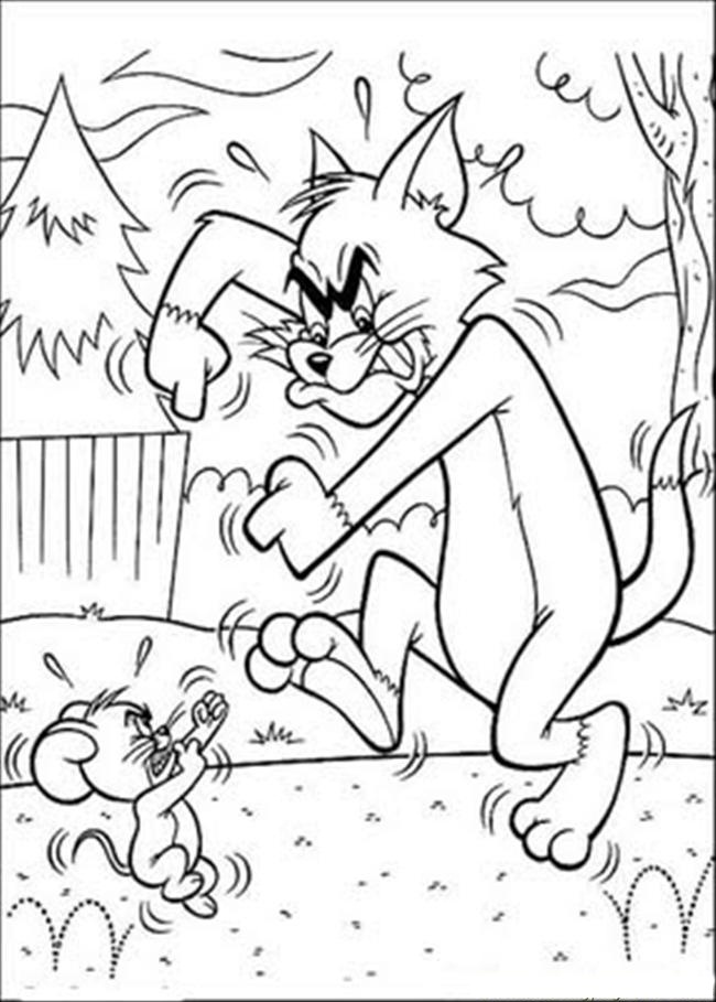 Malvorlage: Tom und Jerry (Karikaturen) #24355 - Kostenlose Malvorlagen zum Ausdrucken