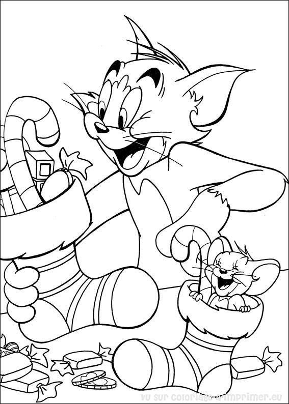 Malvorlage: Tom und Jerry (Karikaturen) #24358 - Kostenlose Malvorlagen zum Ausdrucken