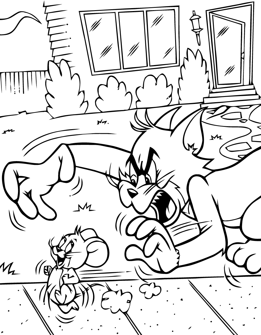 Malvorlage: Tom und Jerry (Karikaturen) #24367 - Kostenlose Malvorlagen zum Ausdrucken