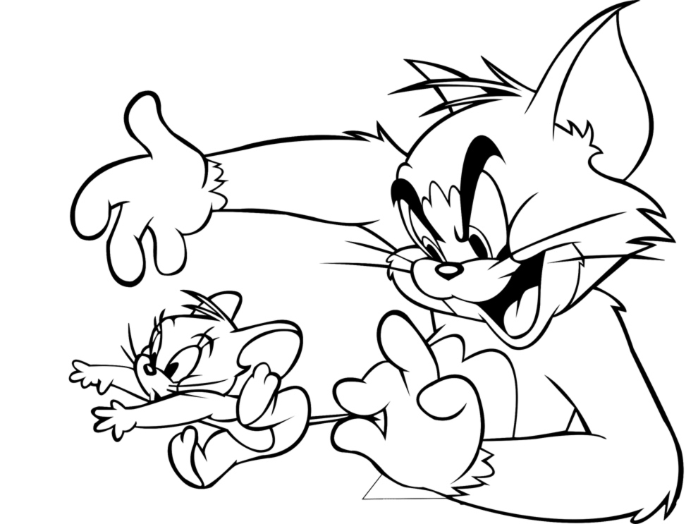 Malvorlage: Tom und Jerry (Karikaturen) #24369 - Kostenlose Malvorlagen zum Ausdrucken