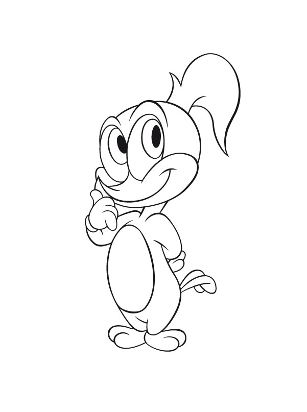 Malvorlage: Woody Woodpecker (Karikaturen) #28435 - Kostenlose Malvorlagen zum Ausdrucken