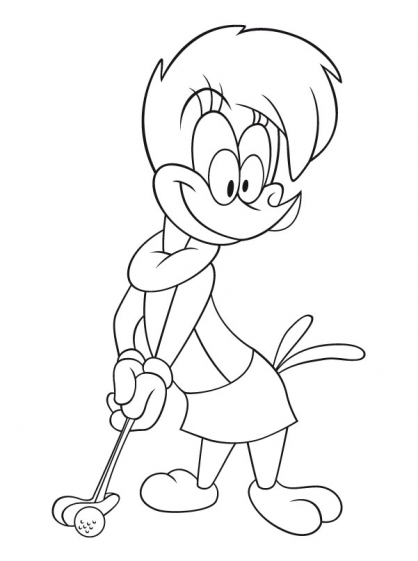 Malvorlage: Woody Woodpecker (Karikaturen) #28438 - Kostenlose Malvorlagen zum Ausdrucken