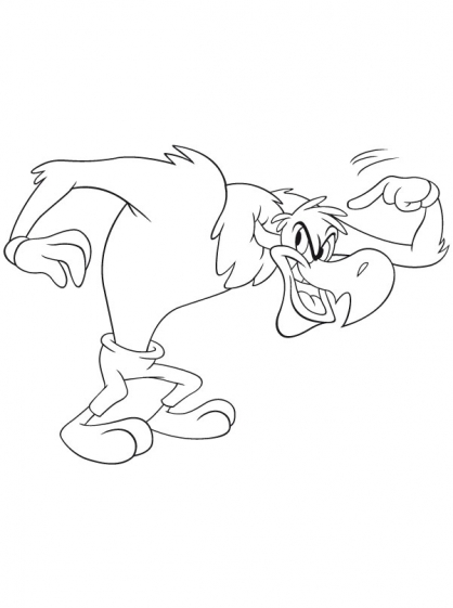 Malvorlage: Woody Woodpecker (Karikaturen) #28475 - Kostenlose Malvorlagen zum Ausdrucken