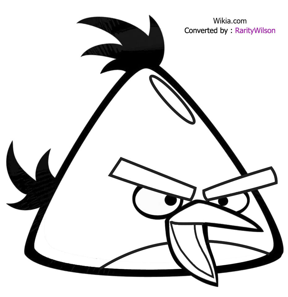 Malvorlage: wütende Vögel (Karikaturen) #25017 - Kostenlose Malvorlagen zum Ausdrucken