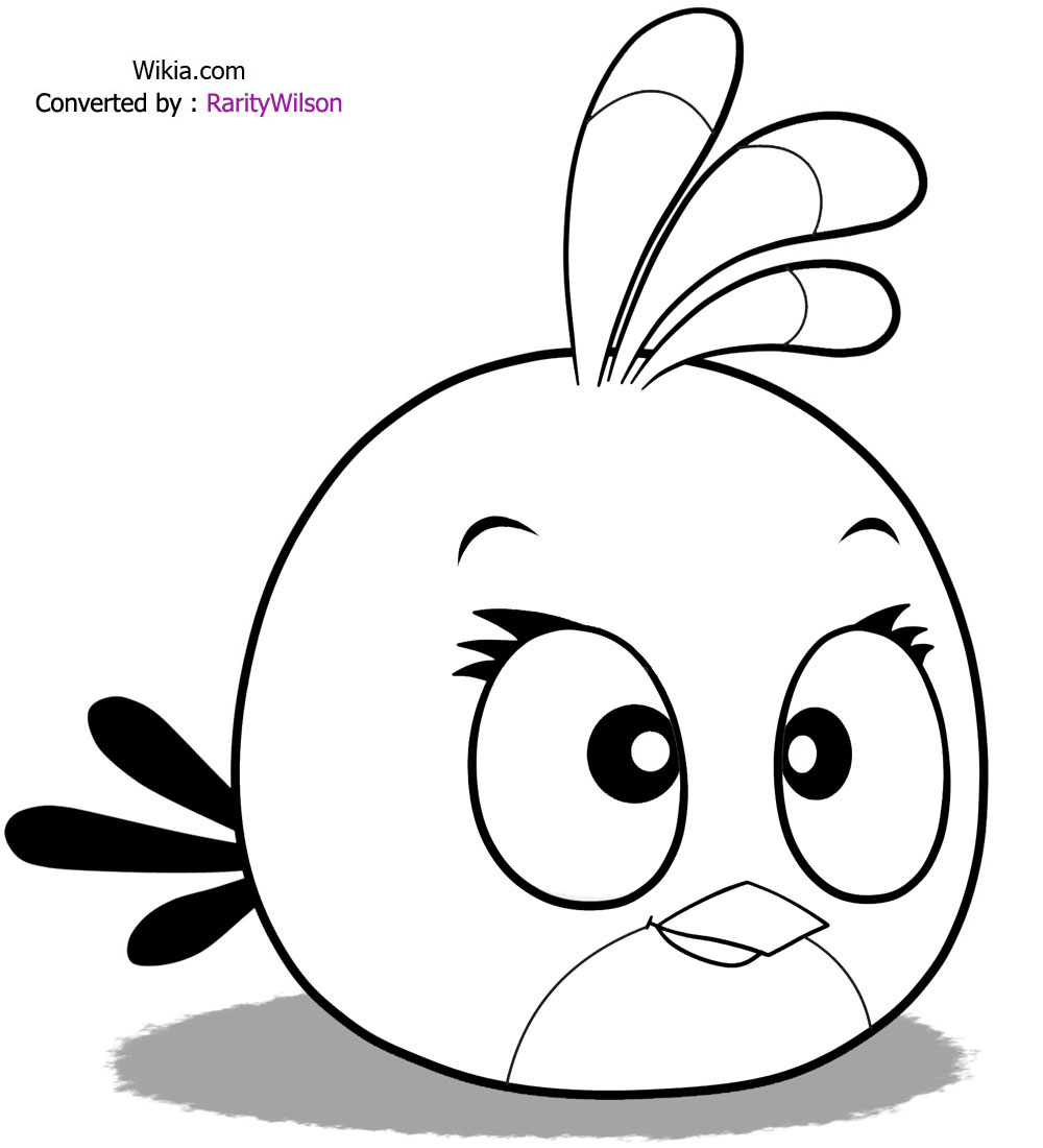 Malvorlage: wütende Vögel (Karikaturen) #25022 - Kostenlose Malvorlagen zum Ausdrucken