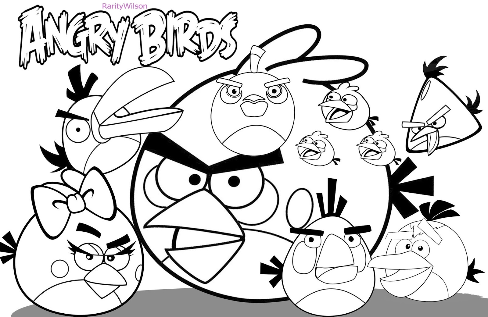 Malvorlage: wütende Vögel (Karikaturen) #25031 - Kostenlose Malvorlagen zum Ausdrucken
