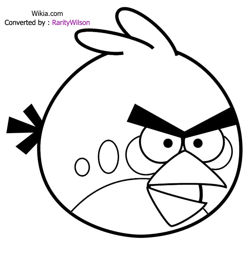 Malvorlage: wütende Vögel (Karikaturen) #25034 - Kostenlose Malvorlagen zum Ausdrucken
