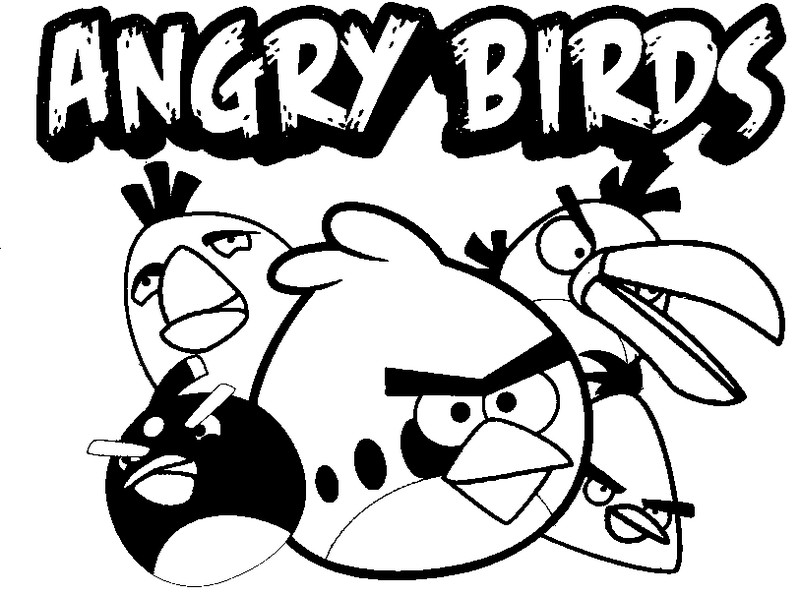 Malvorlage: wütende Vögel (Karikaturen) #25036 - Kostenlose Malvorlagen zum Ausdrucken
