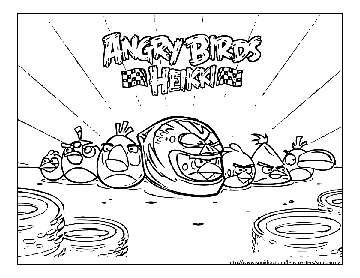 Malvorlage: wütende Vögel (Karikaturen) #25040 - Kostenlose Malvorlagen zum Ausdrucken