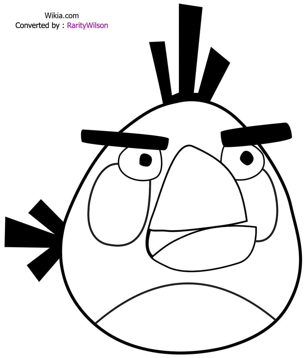 Malvorlage: wütende Vögel (Karikaturen) #25063 - Kostenlose Malvorlagen zum Ausdrucken