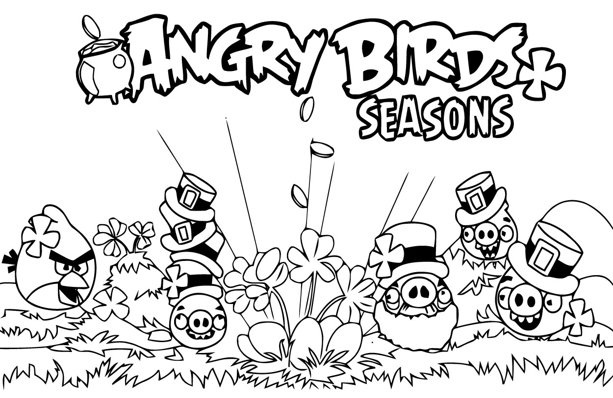 Malvorlage: wütende Vögel (Karikaturen) #25077 - Kostenlose Malvorlagen zum Ausdrucken