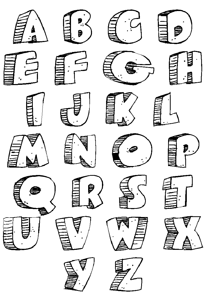 Malvorlage: Alphabet (lehrreich) #124916 - Kostenlose Malvorlagen zum Ausdrucken