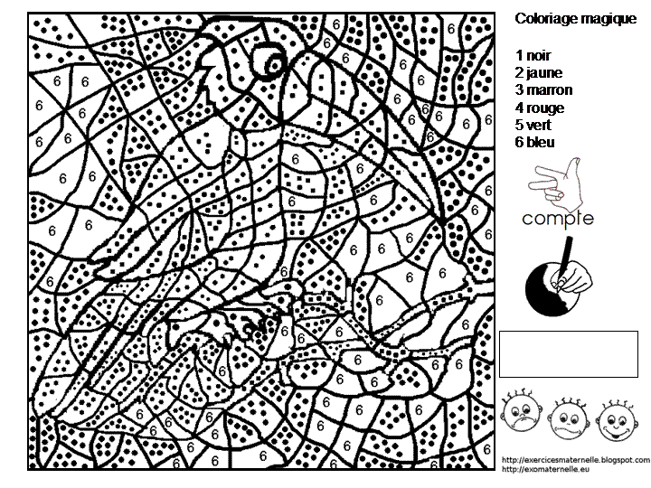 Malvorlage: magische Färbung (lehrreich) #126170 - Kostenlose Malvorlagen zum Ausdrucken