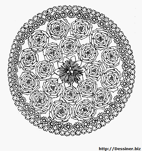 Malvorlage: Blumen-Mandalas (Mandalas) #117125 - Kostenlose Malvorlagen zum Ausdrucken