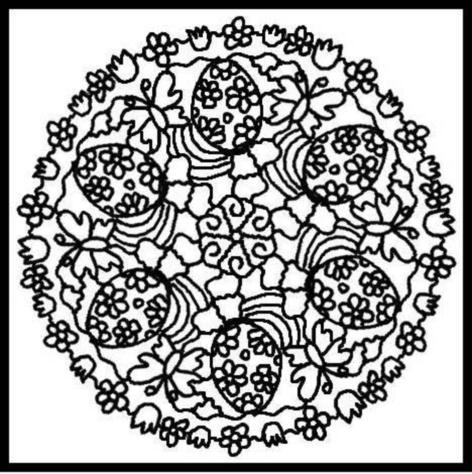 Malvorlage: Blumen-Mandalas (Mandalas) #117127 - Kostenlose Malvorlagen zum Ausdrucken