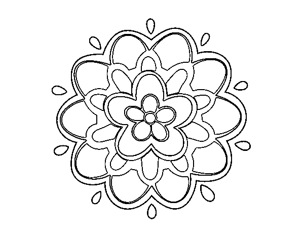 Malvorlage: Blumen-Mandalas (Mandalas) #117167 - Kostenlose Malvorlagen zum Ausdrucken