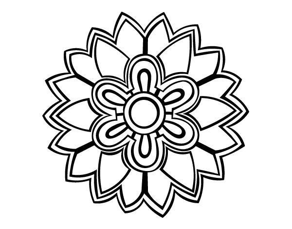 Malvorlage: Blumen-Mandalas (Mandalas) #117171 - Kostenlose Malvorlagen zum Ausdrucken