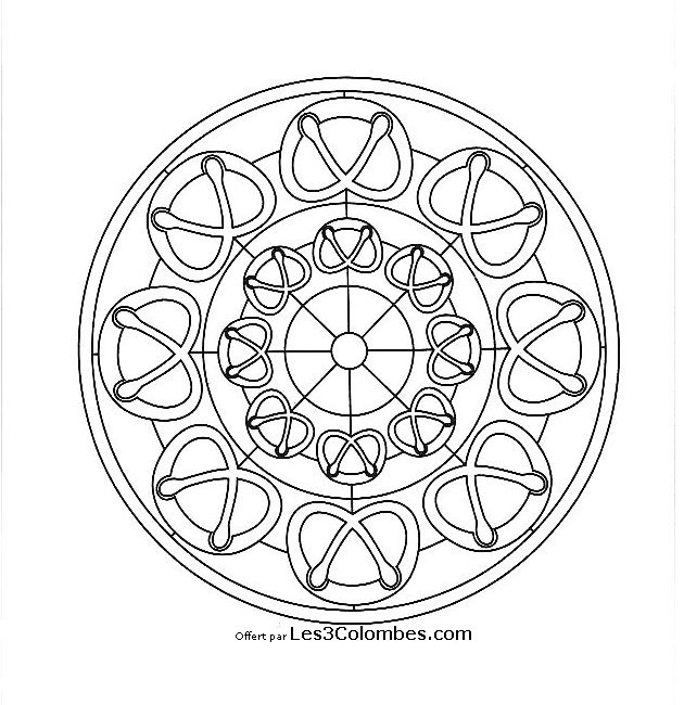 Malvorlage: Mandalas für Kinder (Mandalas) #124108 - Kostenlose Malvorlagen zum Ausdrucken