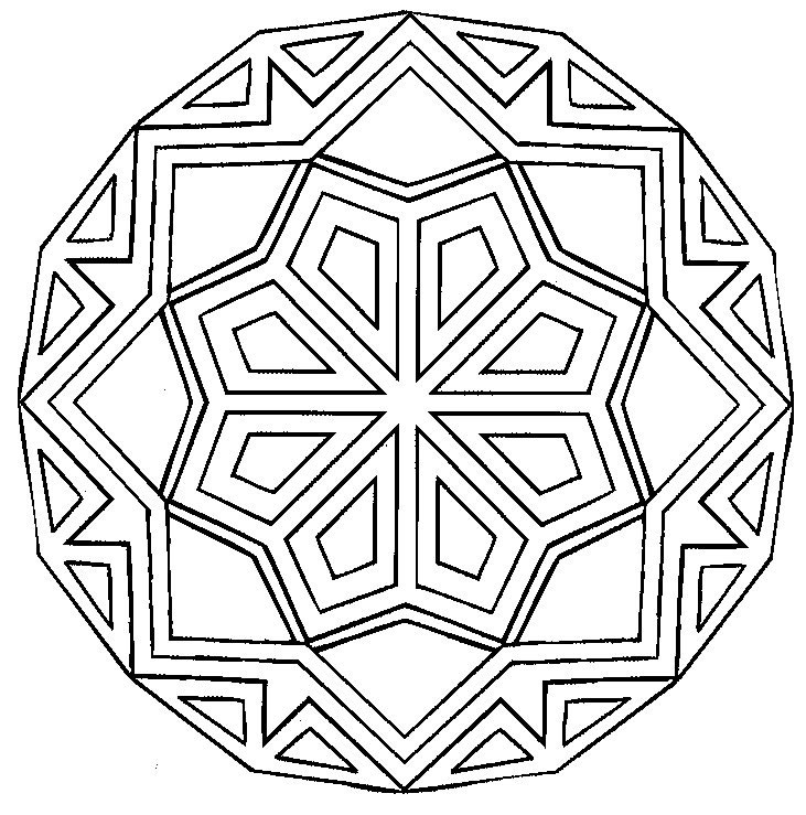 Malvorlage: Mandalas für Kinder (Mandalas) #124112 - Kostenlose Malvorlagen zum Ausdrucken