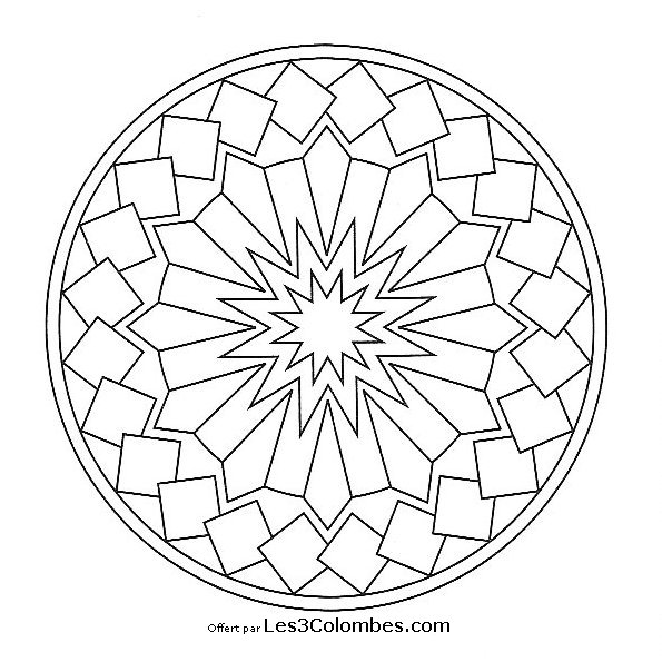 Malvorlage: Mandalas für Kinder (Mandalas) #124118 - Kostenlose Malvorlagen zum Ausdrucken