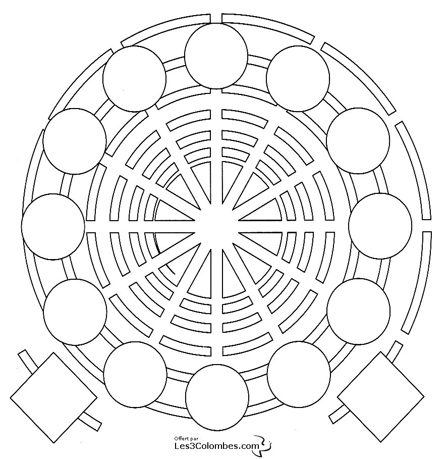 Malvorlage: Mandalas für Kinder (Mandalas) #124121 - Kostenlose Malvorlagen zum Ausdrucken