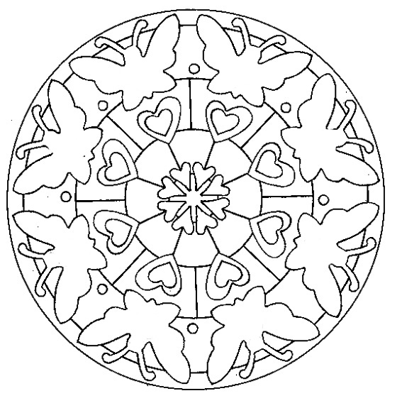 Malvorlage: Mandalas für Kinder (Mandalas) #124126 - Kostenlose Malvorlagen zum Ausdrucken