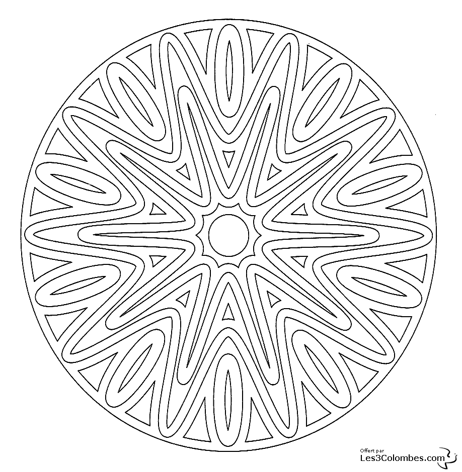 Malvorlage: Mandalas für Kinder (Mandalas) #124134 - Kostenlose Malvorlagen zum Ausdrucken